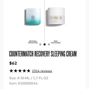 Countermatch Recovery Sleeping Cream - NIB